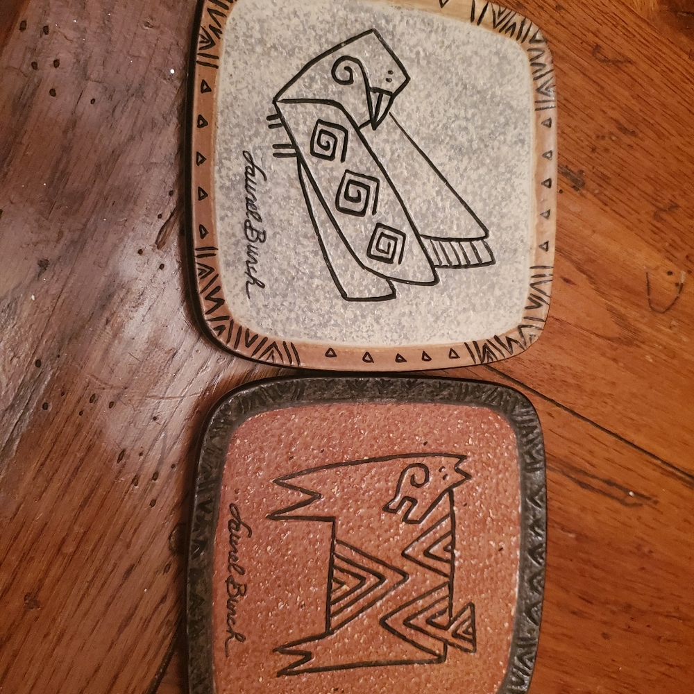 Laurel Burch set of trinket dishes